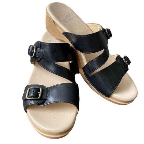Dansko New Women’s Sandal Karena Leather Black size 38 - Picture 6 of 11